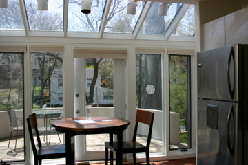 Sun room off kitchen